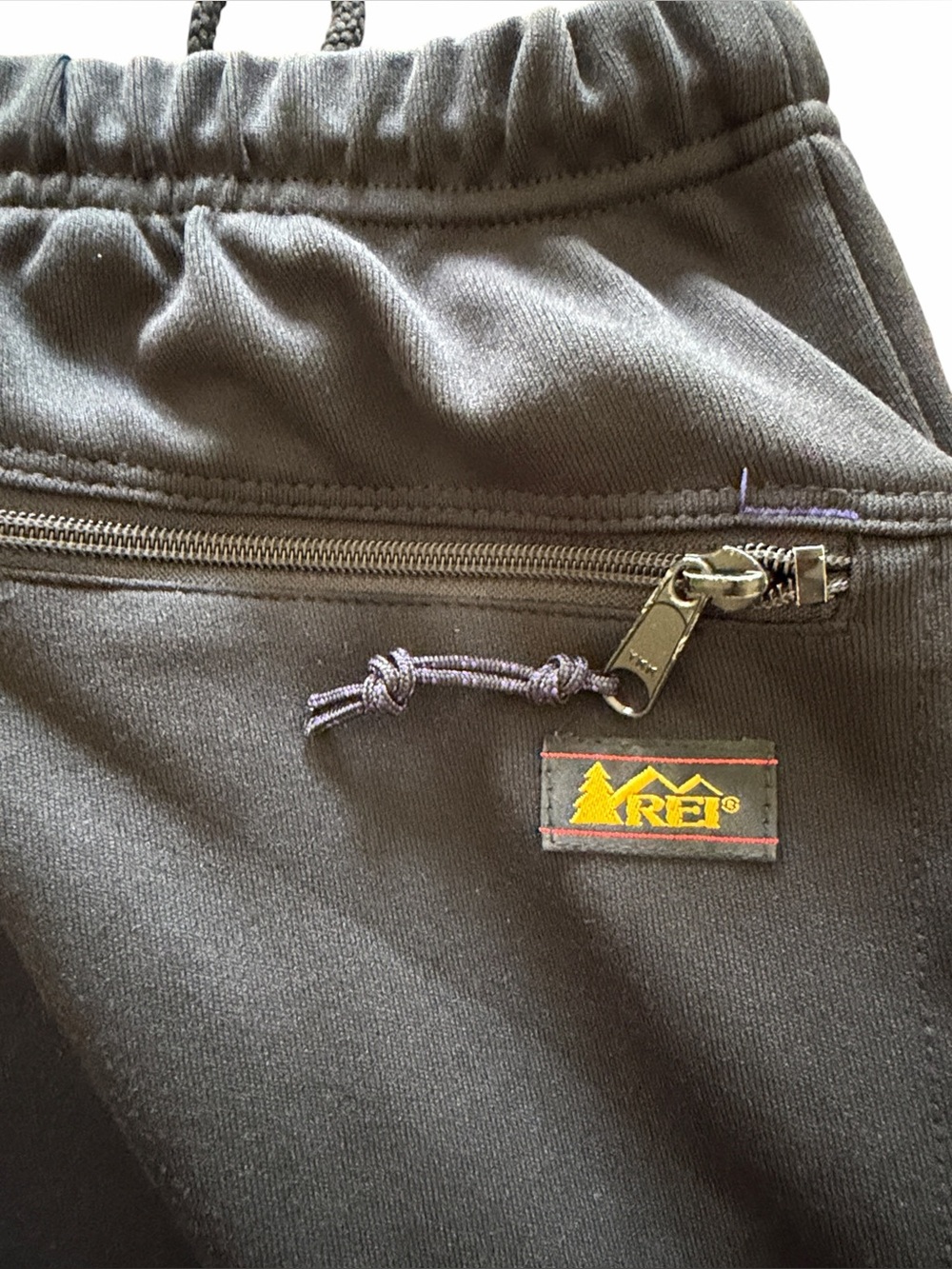 VINTAGE REI BLACK TECHNICAL GUIDE ALPINE PANTS Unisex Medium Zipper Pockets - Picture 10 of 12